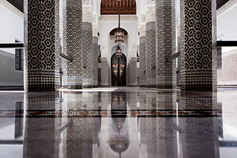 Patio Noir et Blanc, La Mamounia 2016