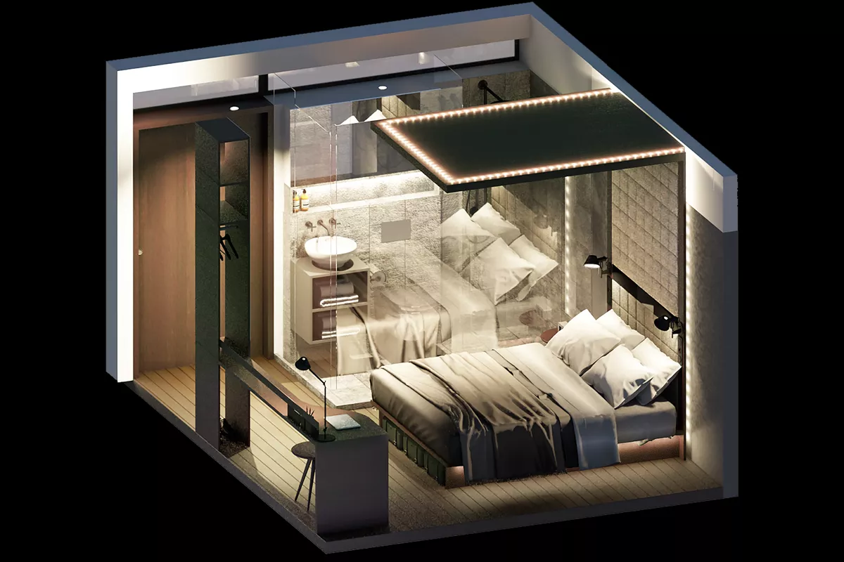 Concepto de hoteles de Ycrib