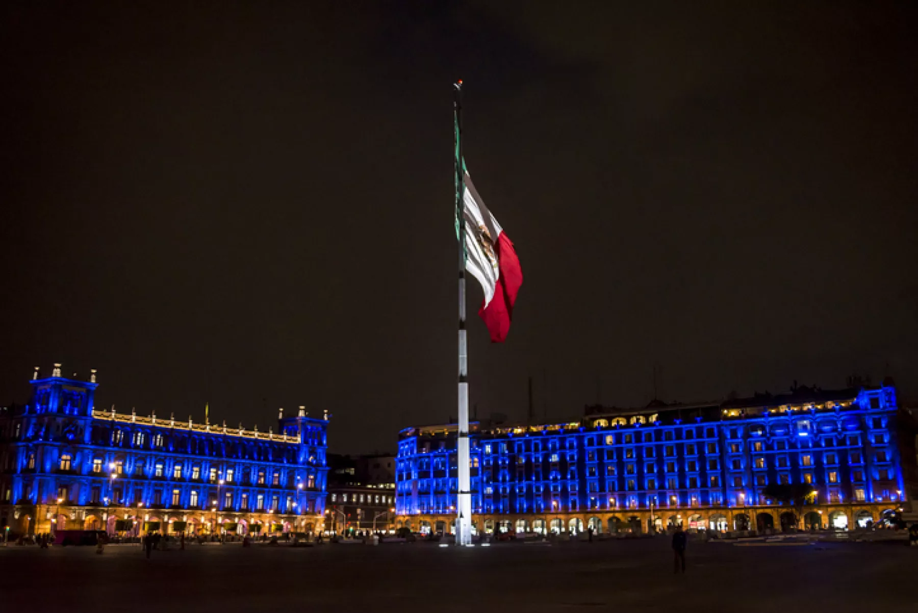 Mexico City's main square, the Plaza de la Constitución, El Zócalo, Mexico City, Mexico