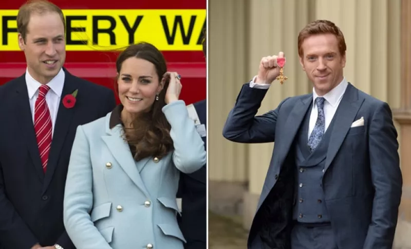 Kate Middleton y el príncipe William tuvieron la oportunidad de conocer al artista británico, David Lewis, quien protagoniza la serie Homeland.