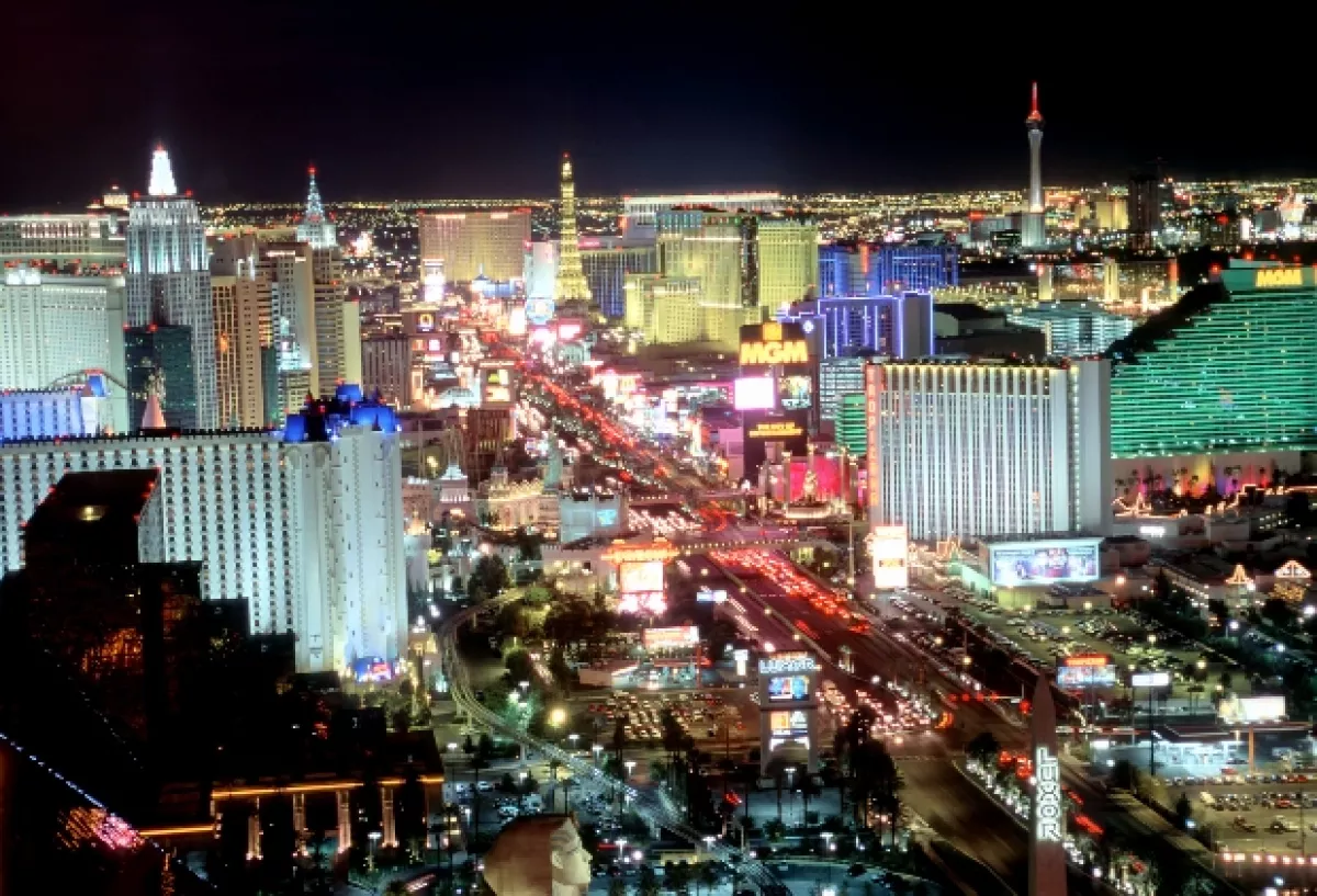 Las Vegas de noche.