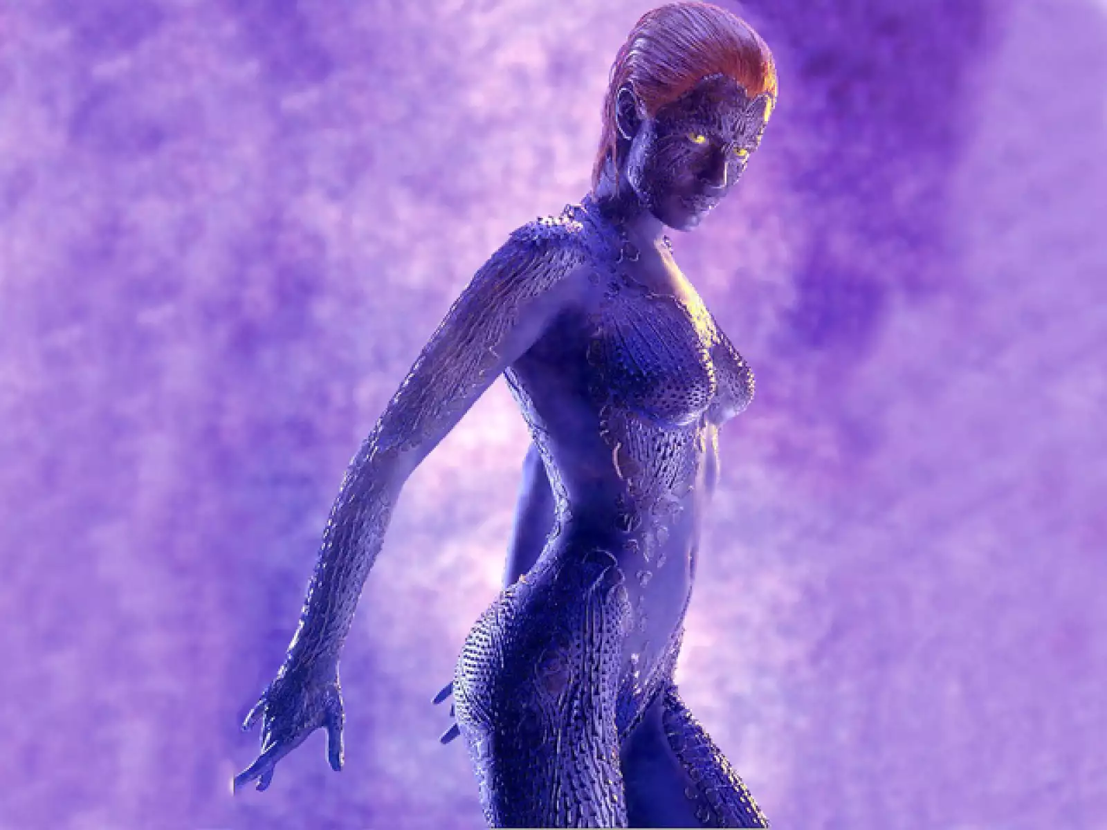 Por suerte para el mundo, una de las modelos más guapas también ya hizo a Mystique. Gracias Rebecca Romijn.