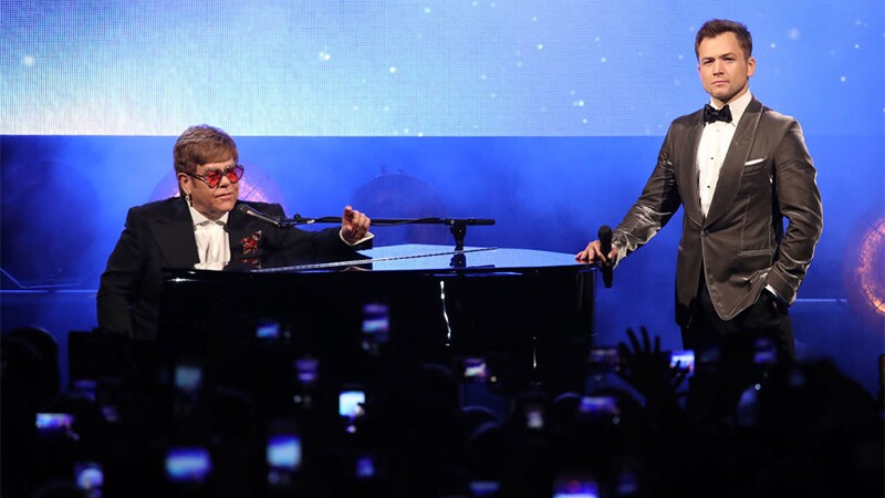 Elton John y Taron Egerton