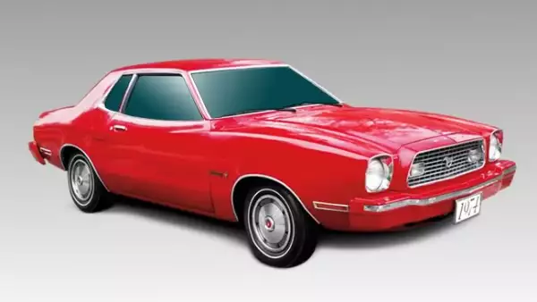 Modelo 1974 Mustang II. Es un coche 19 cent�metros m�s corto que el 1973