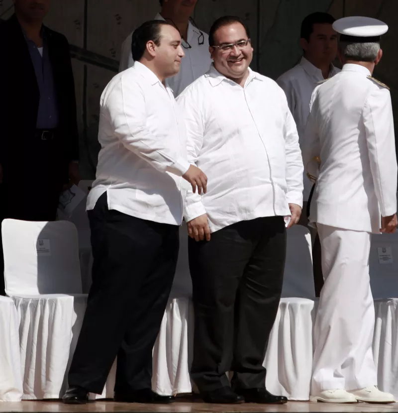 Roberto Borge y Javier Duarte