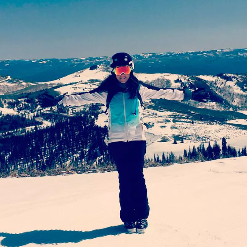 Después del exitoso final de temporada de How To Get Away With Murder, la actriz se relajó en Deer Valley, Utah.