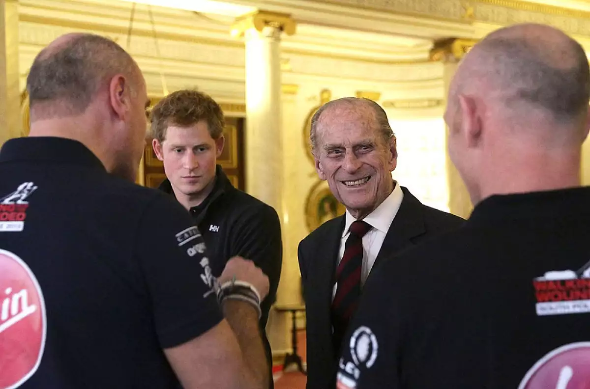 Príncipe Harry y el duque de Edimburgo