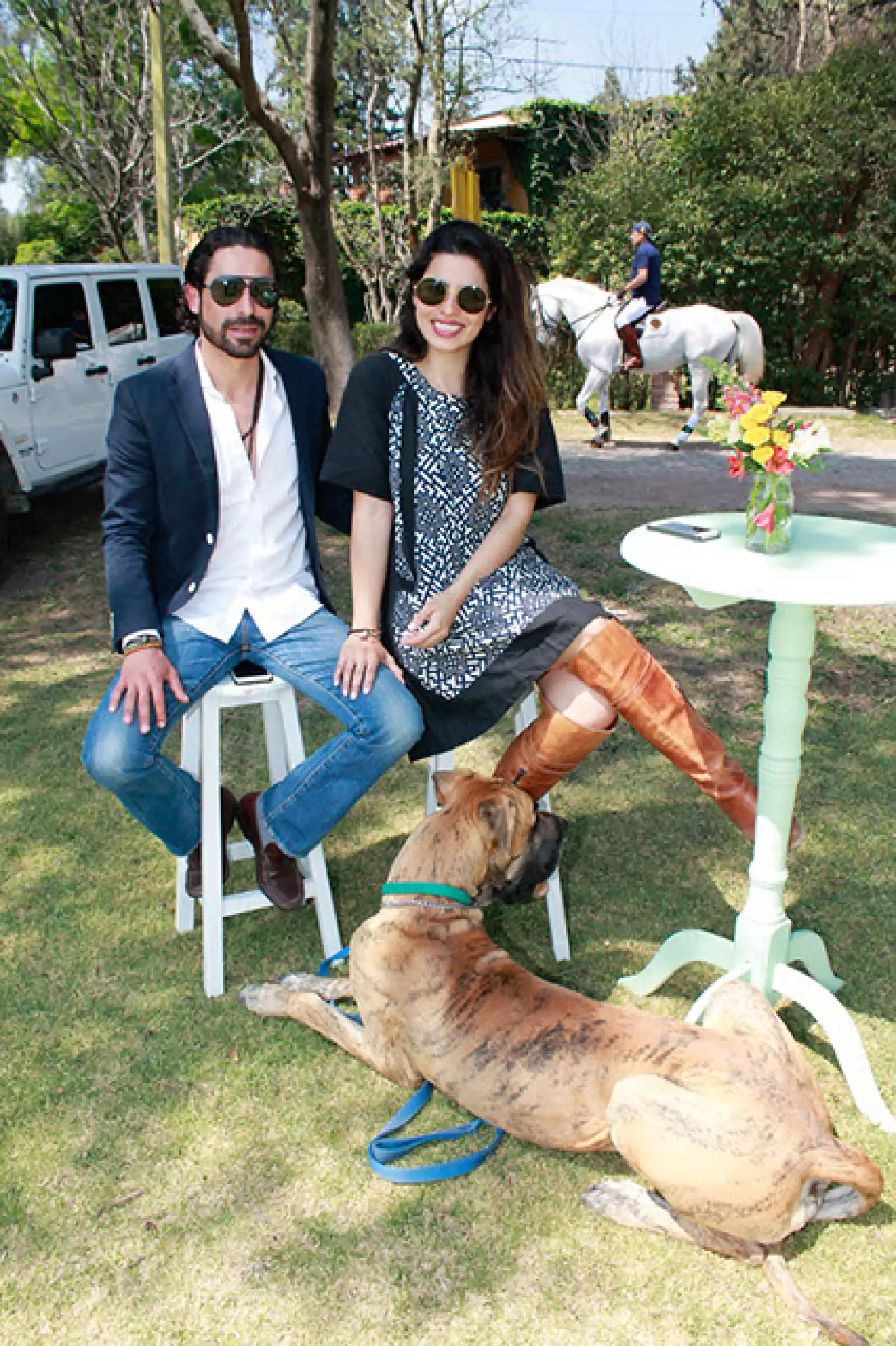 Andrés González y Gabriela de Souza