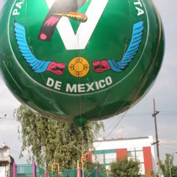 Globo aerostático del Partido Verde Ecologista de México