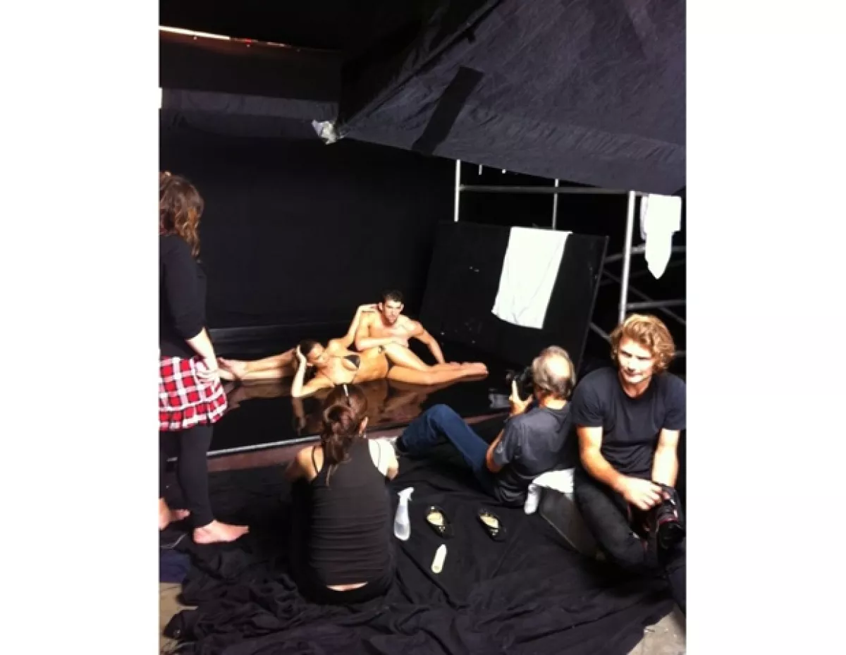 Bar y Michael en sesión para Sports Illustrated.