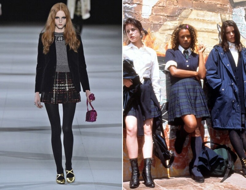 Las faldas tableadas y los sacos negros jamás pasarán de moda, seas una joven bruja o no.