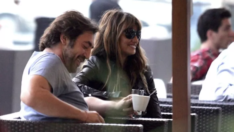 Penelope y Javier graban en Sarajevo