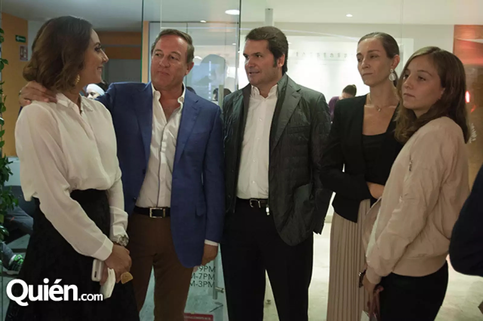 Luz María de Tricio, José Antonio Tricio, Javier Dannafyne, Yosune Araujo y Lucía Gómez