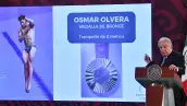 AMLO felicita a Osmar Olvera por ganar medalla para México... y para el Ejército