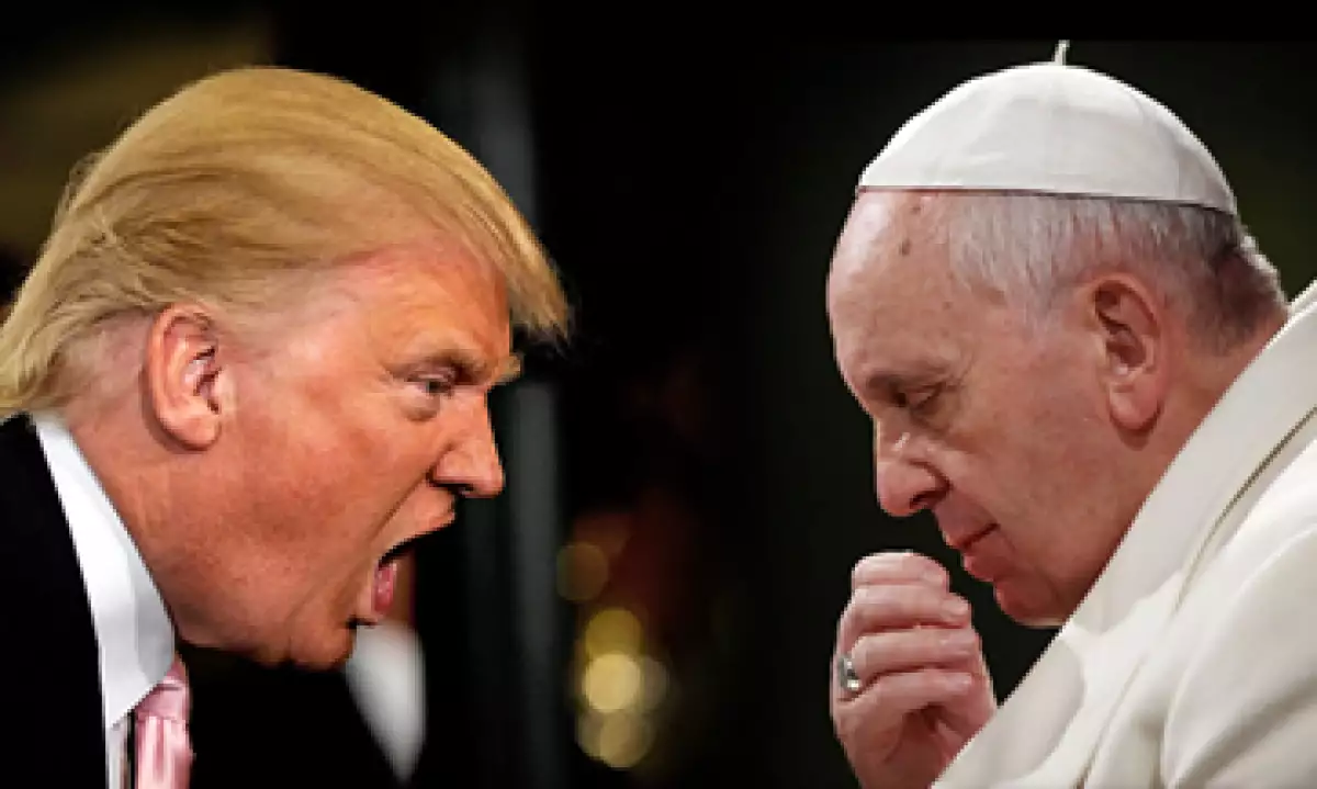 Trump respondió al papa y dijo que su declaración es vergonzosa. (Foto: Especial)