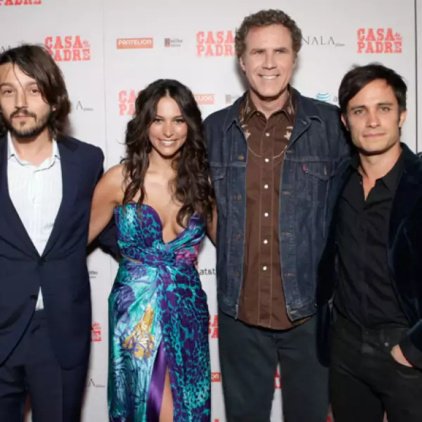 Diego Luna, Génesis Rodríguez, Will Ferrell y Gael García.