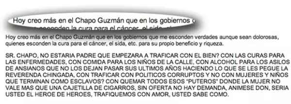 Este es un fragmento de la carta que publicó Kate en Twiter.
