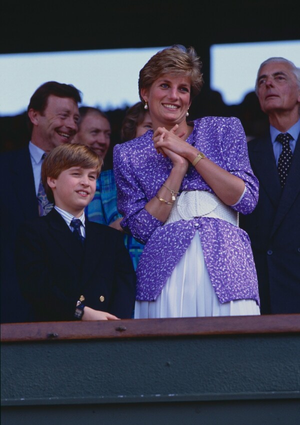 Príncipe William y la princesa Diana