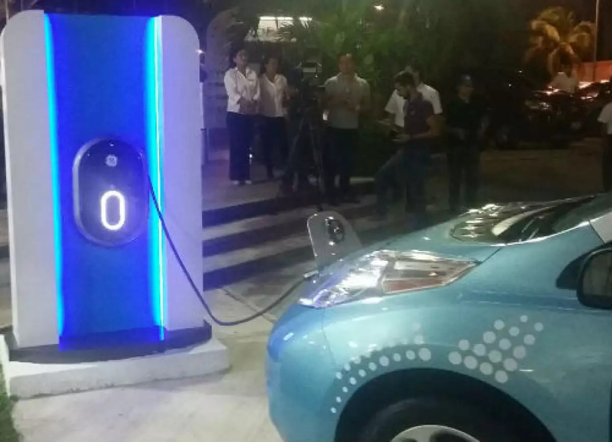 electrolinera de Nissan