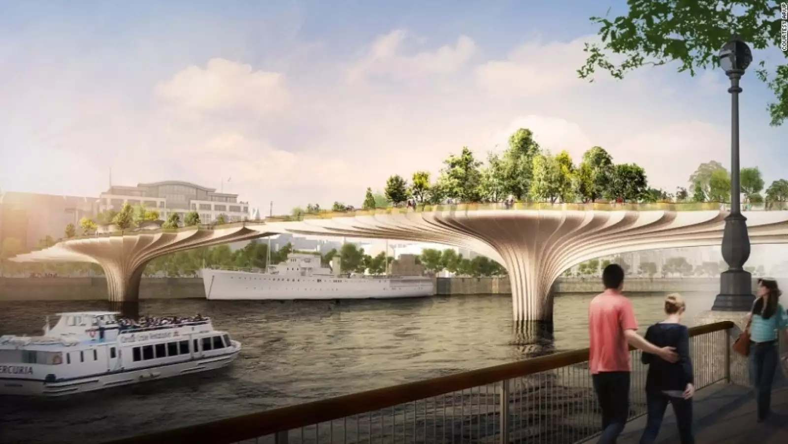 londres tamesis puente jardin