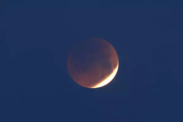 FRANCE-CORSICA-ASTRONOMY-MOON-ECLIPSE