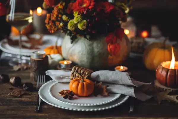 Fall table decoration 