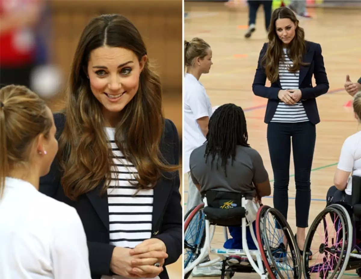 La Duquesa de Cambridge acudió a su primer evento sin la compañía de su esposo e hijo. En esta ocasión la recién mamá se presentó en el Olympic Park para jugar voleibol.