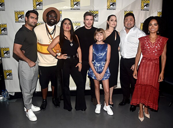 El elenco de la nueva película 'The Eternals'.