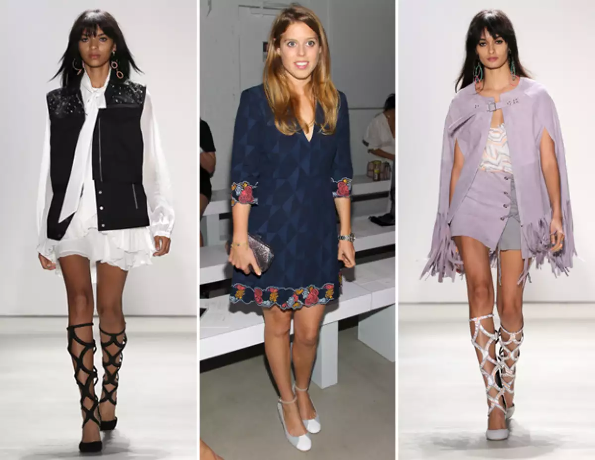 Al desfile de Rebecca Minkoff SS16 asistió la princesa Beatrice de York.