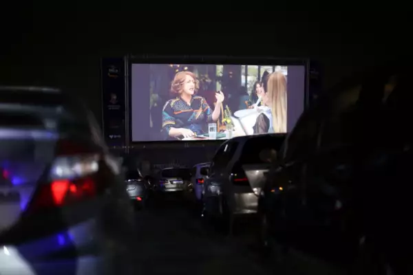 Cine Drive-In Opening at Espaço Niemeyer in Niteroi Amidst the Coronavirus (COVID - 19) Pandemic