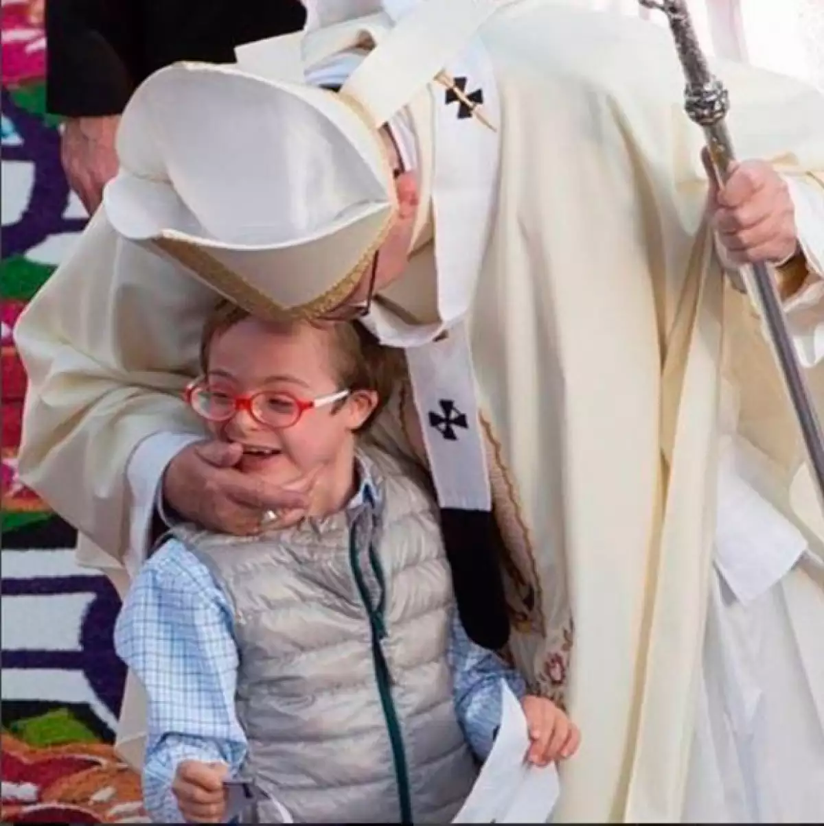 El Papa ha demostrado su cariño por los niños durante su recorrido por nuestro país.