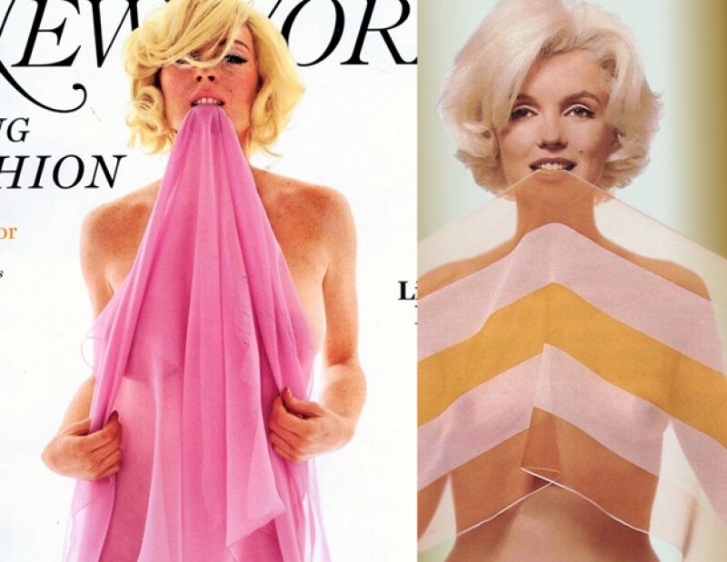 Lindsay Lohan se caracterizó como Marilyn Monroe en una sesión para una revista.