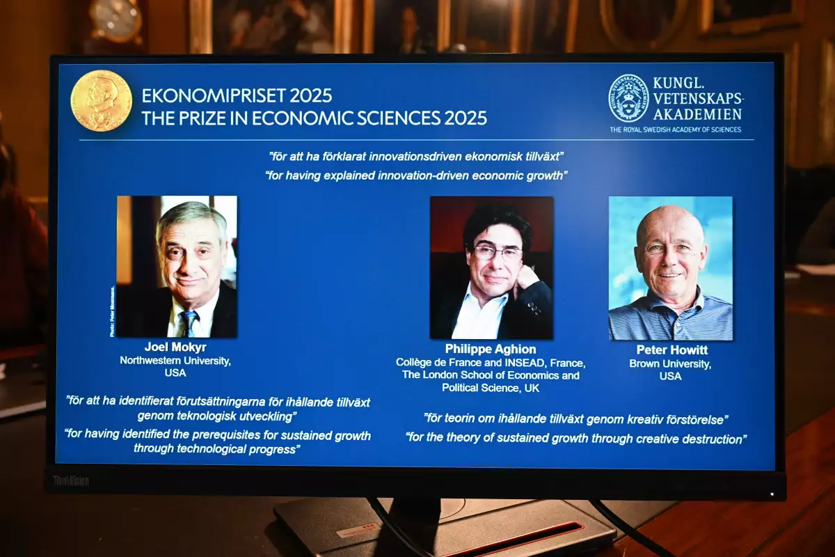 Un trío gana el Nobel de Economía por sus trabajos sobre crecimiento e innovación