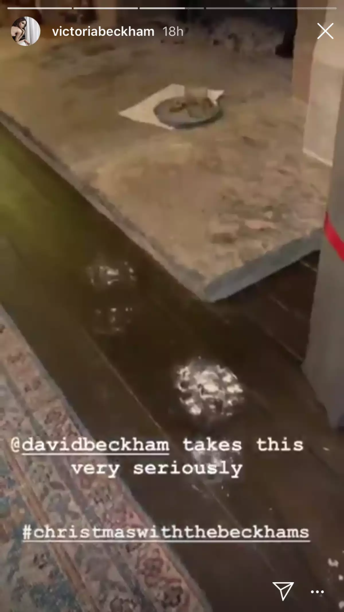 Victoria Beckham y Santa