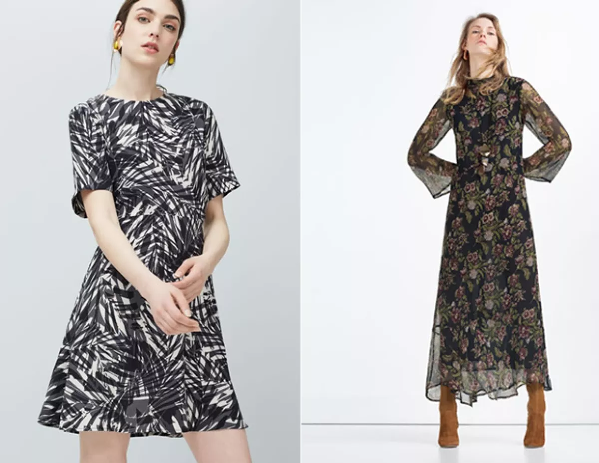 Mango y Zara, cuentan con estampados muy orginales y diversos