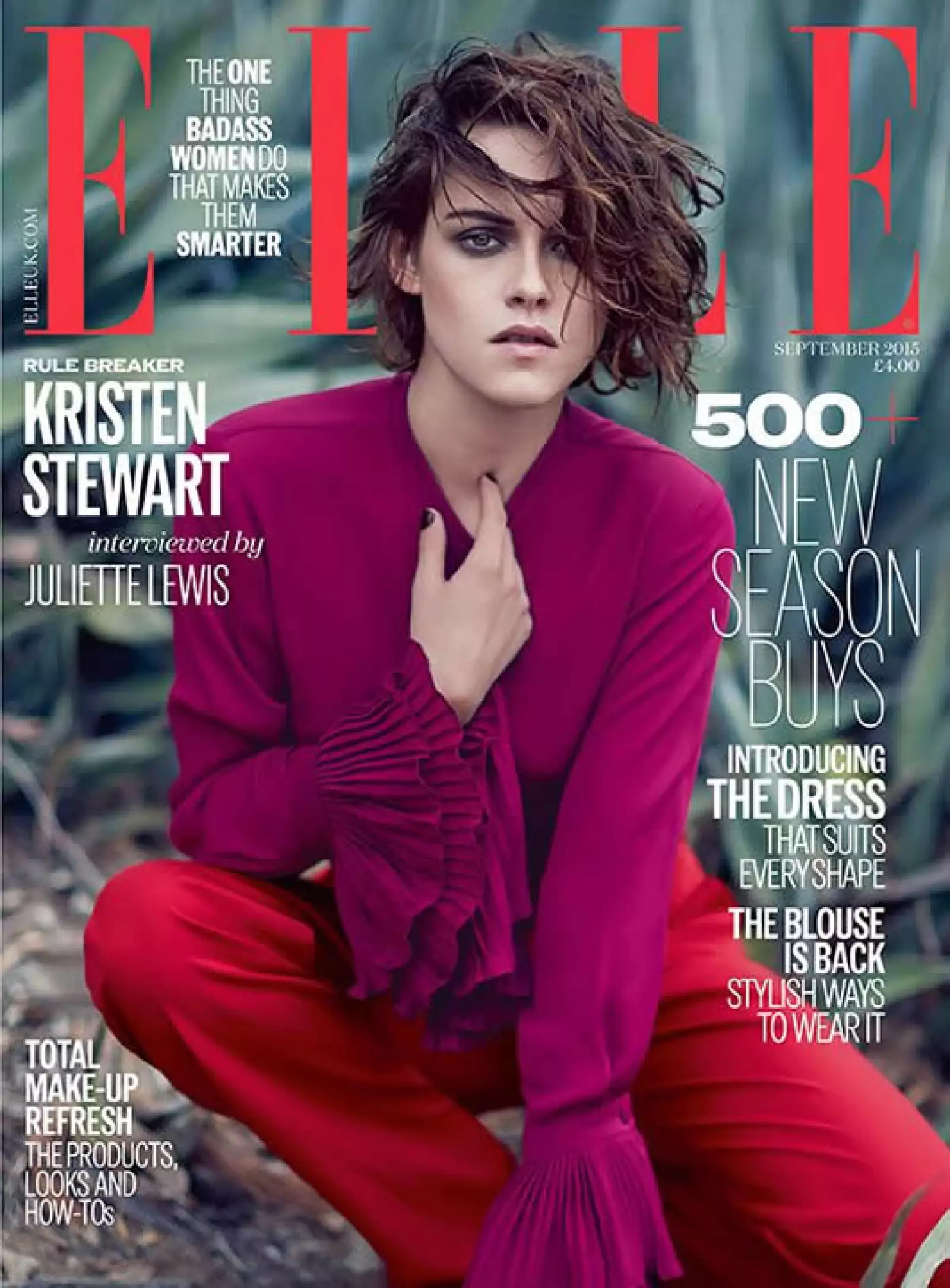 ELLE UK: Kristen Stewart protagoniza su segunda portada este año en el mes de septiembre.