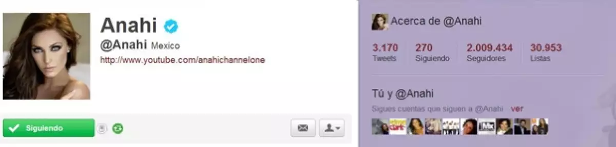 La cantante rebasó ayer la meta de los dos millones de seguidores.