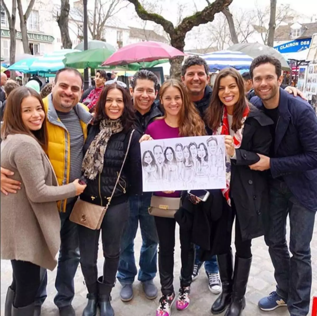 Incluso algunas caricaturas de ella.