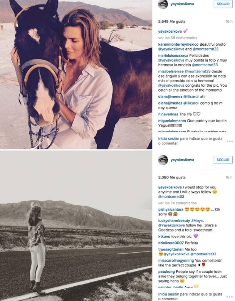 Yaya Kosikova captó tanto los videos como las fotografías en las que Montserrat es protagonista. Pero además le demostró el gran amor que le tiene con sus pies de foto.