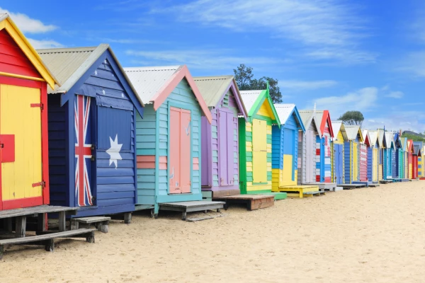 Brighton Beach es uno de los spots más cool de Melbourne