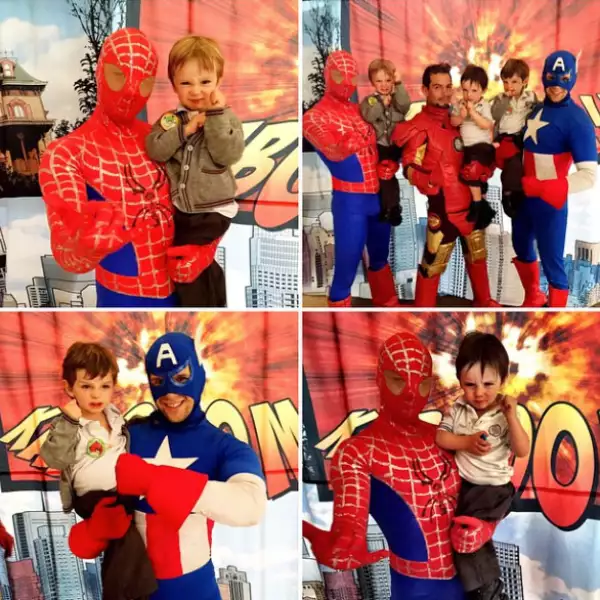 Los tres superhéroes de mi vida, así es como define Inés a sus pequeños hijos.