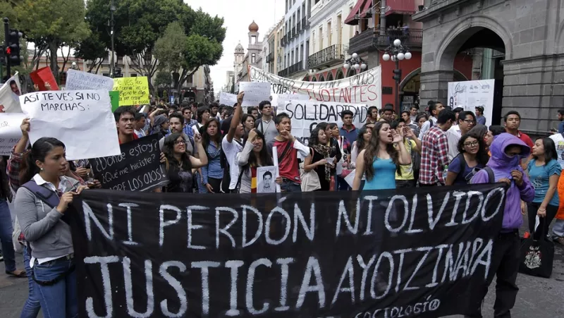  protestas, Ayotzinapa