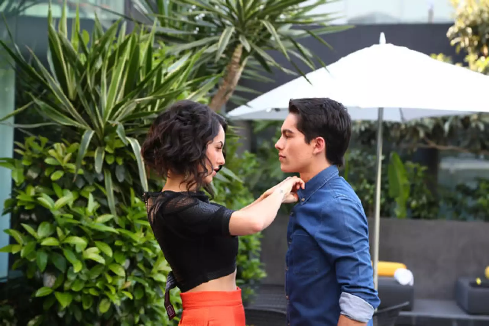 Bárbara Mori y su teenager Sergio Mayer