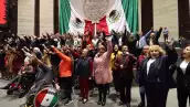 Diputados morena festejan plan b de reforma electoral