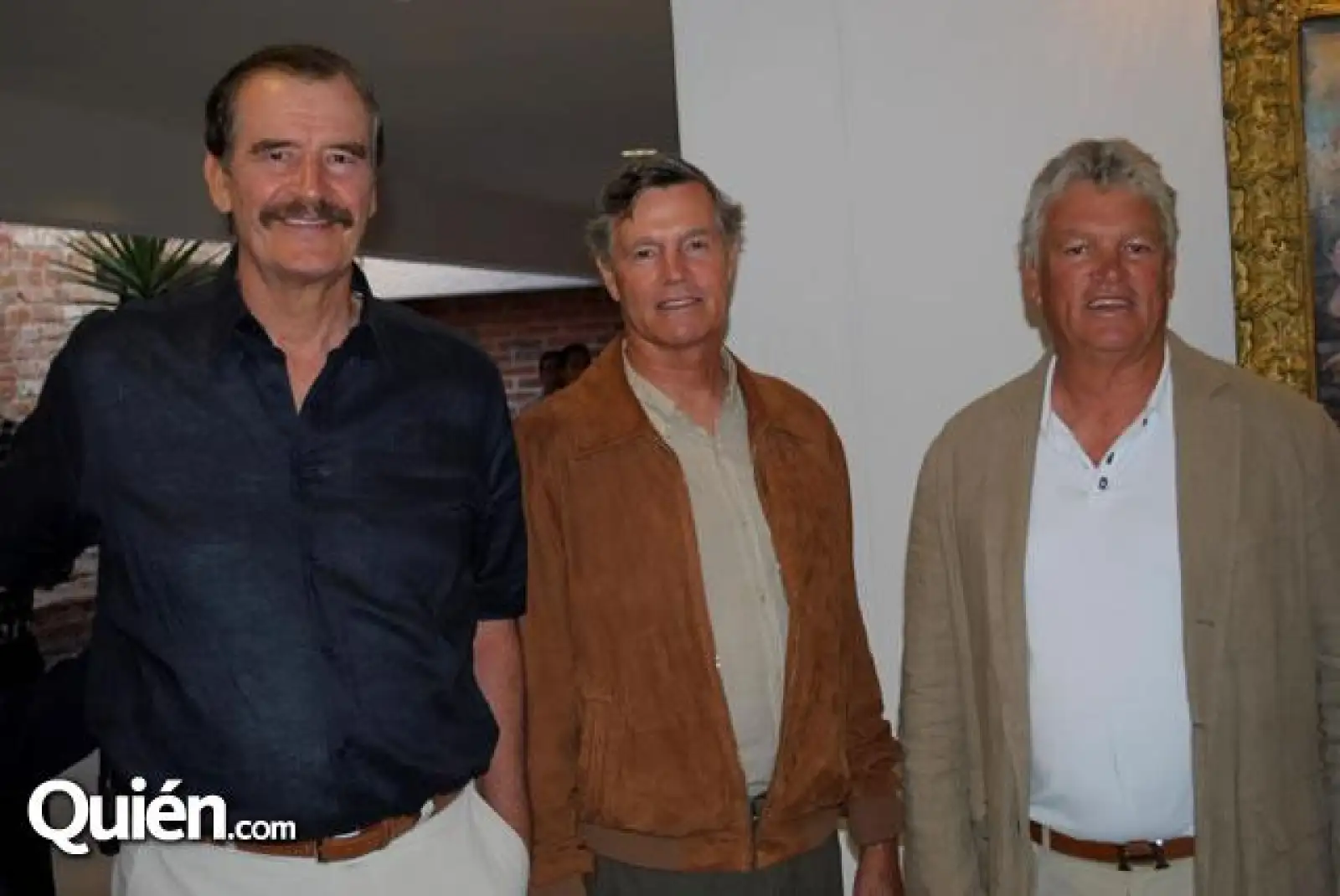 Vicente Fox,Steve y Barron Hilton