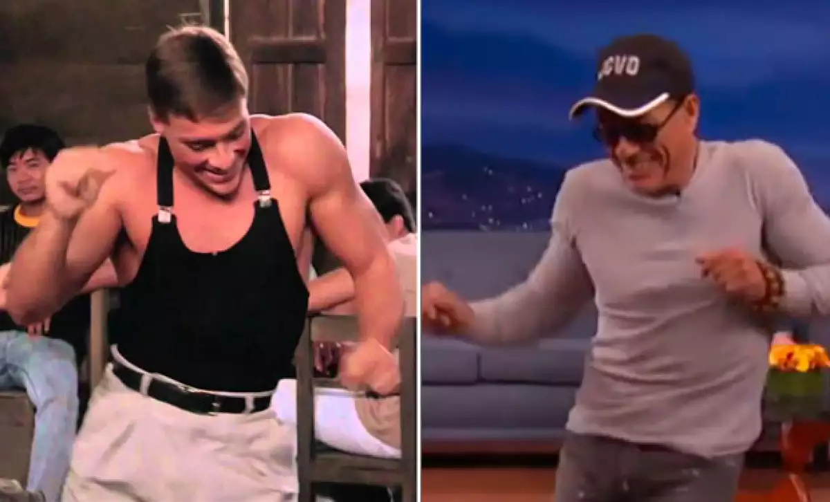 Durante su aparición en el programa de Conan O’Brien, el actor belga revivió los movimientos que han generado un sinfín de memes en redes sociales.