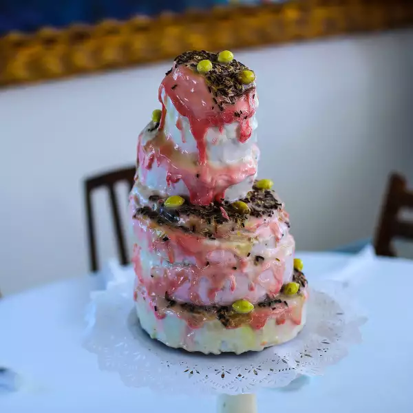 Comida de los patronos de arte de la Bienal