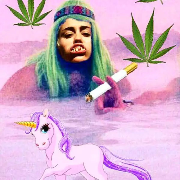 Quizás Miley nos ha querido decir que ha estado fumando mucho.