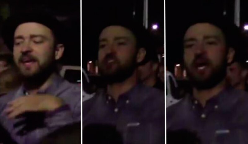El cantante hizo evidente su estado al hablar con dificultad y arrastrar las palabras.