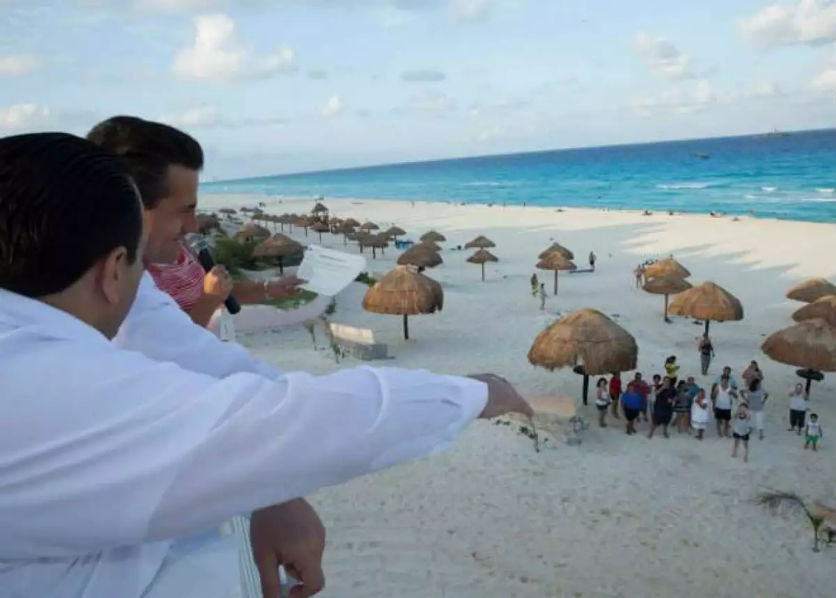 Enrique Pe�a Nieto en Quintana Roo